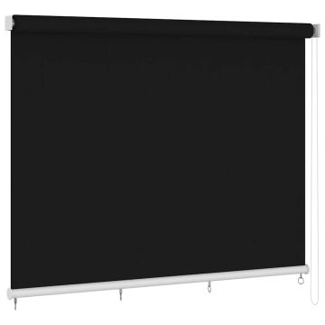 Tenda a Rullo per Esterni 355(L)x230(A) cm nera