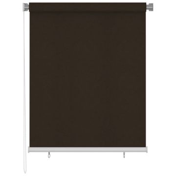 Tenda a Rullo per Esterni 125(L)x140(A) cm Marrone
