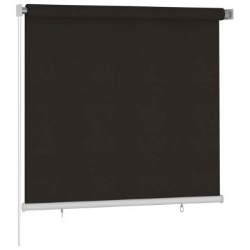Tenda a Rullo per Esterni 165(L)x140(A) cm Marrone HDPE