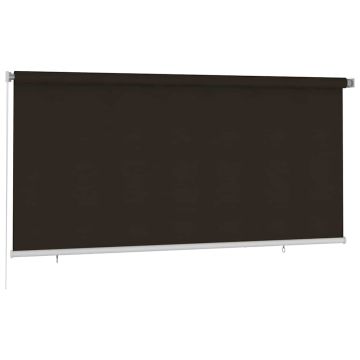 Tenda a Rullo per Esterni 305(L)x140(A) cm Marrone HDPE