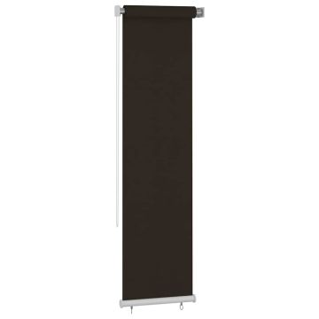 Tenda a Rullo per Esterni 65(L)x230(A) cm Marrone HDPE