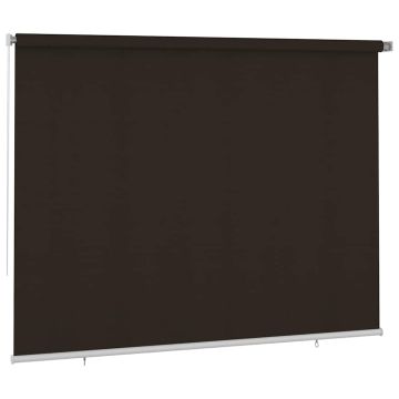 Tenda a Rullo per Esterni 305(L)x230(A) cm Marrone HDPE