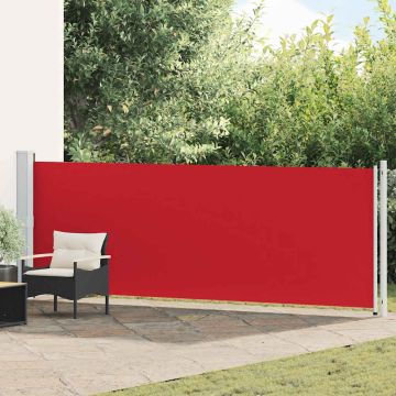 Tenda Laterale Retrattile per Patio 140x600 cm Rossa