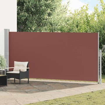 Tenda Laterale Retrattile per Patio 600x170 cm Marrone