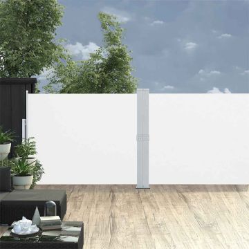 Tenda Laterale Retrattile per Patio 140x1200 cm Crema