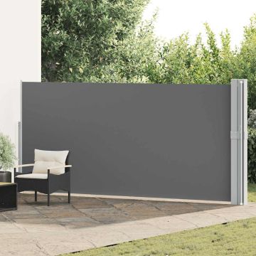 Tenda Laterale Retrattile per Patio 170x1200 cm Antracite