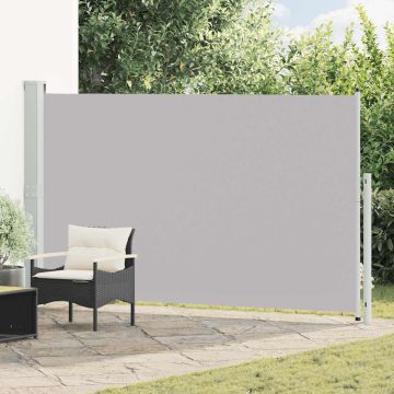 Tenda Laterale Retrattile per Patio 180x314 cm Grigia