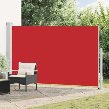 Tenda Laterale Retrattile per Patio 180x300 cm Rossa