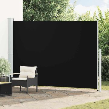 Tenda Laterale Retrattile per Patio 200x314 cm Nero