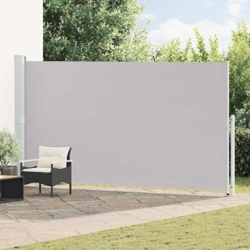 Tenda Laterale Retrattile per Patio 200x514 cm Grigia