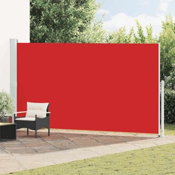 Tenda Laterale Retrattile per Patio 200x500 cm Rossa