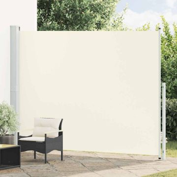Tenda Laterale Retrattile per Patio 220x314 cm Crema