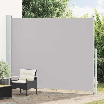 Tenda Laterale Retrattile per Patio 220x314 cm Grigia