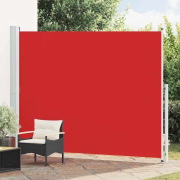 Tenda Laterale Retrattile per Patio 220x300 cm Rossa