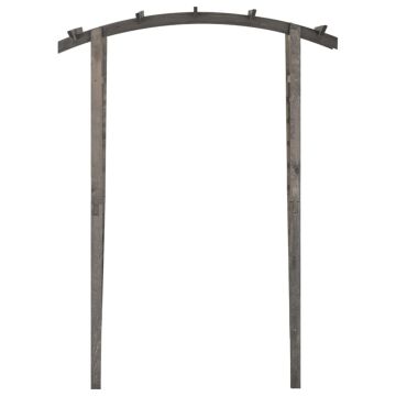 Arco a Traliccio 150x50x210 cm Legno di Pino Impregnato Grigio