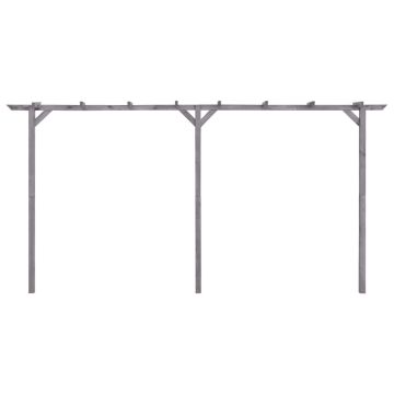 Pergolato da Giardino Grigio 400x40x205 cm in Pino Impregnato