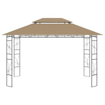 Gazebo 4x3x2,7 m Grigio Talpa 160 g/m²