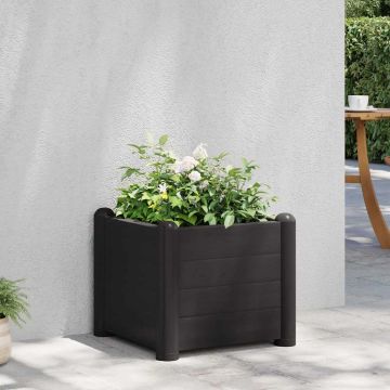Letto Rialzato da Giardino in PP Antracite 43x43x35 cm