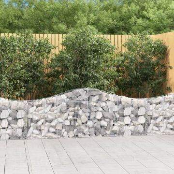 Cesti Gabbioni ad Arco 50 pz 200x30x60/80 cm Ferro Zincato