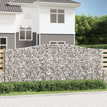 10 Gabbioni ad Arco in Ferro Zincato 400 x 30 x 160/180 cm