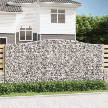 Cesti Gabbioni ad Arco 25 pz 400x30x180/200 cm Ferro Zincato