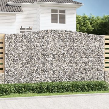 Cesti Gabbioni ad Arco 8 pz 400x30x220/240 cm Ferro Zincato