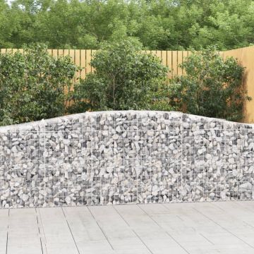 Cesti Gabbioni ad Arco 25 pz 400x50x80/100 cm Ferro Zincato