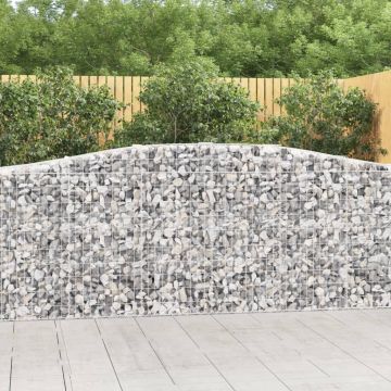 Cesti Gabbioni ad Arco 10 pz 400x50x100/120 cm Ferro Zincato
