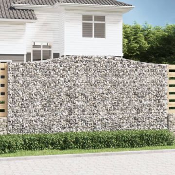 Cesti Gabbioni ad Arco 20 pz 400x50x200/220 cm Ferro Zincato
