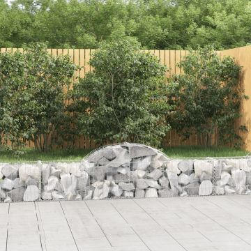 Cesti Gabbioni ad Arco 50 pz 200x30x40/60 cm Ferro Zincato