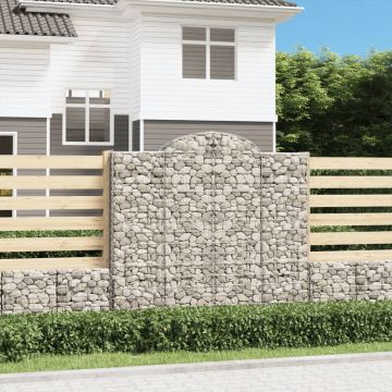 Cesti Gabbioni ad Arco 40 pz 200x50x180/200 cm Ferro Zincato