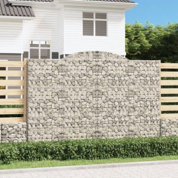 Cesti Gabbioni ad Arco 17 pz 300x30x200/220 cm Ferro Zincato