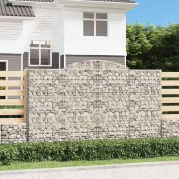 Cesti Gabbioni ad Arco 6 pz 300x50x180/200 cm Ferro Zincato