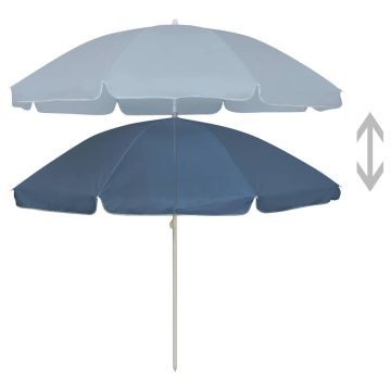 Ombrellone da Spiaggia Blu 240 cm