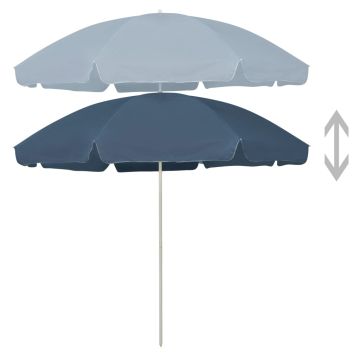 Ombrellone da Spiaggia Blu 300 cm