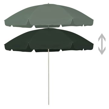 Ombrellone da Spiaggia Verde 300 cm