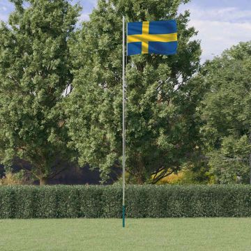 Asta e Bandiera Svezia 6,08 m Alluminio