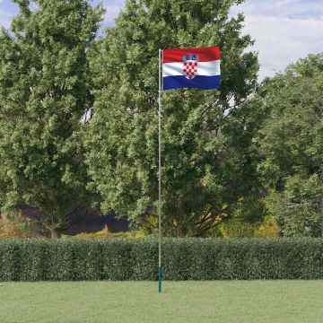 Asta e Bandiera Croazia 5,5 m Alluminio