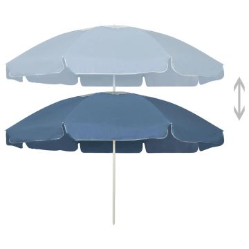 Ombrellone da Spiaggia Blu 240 cm