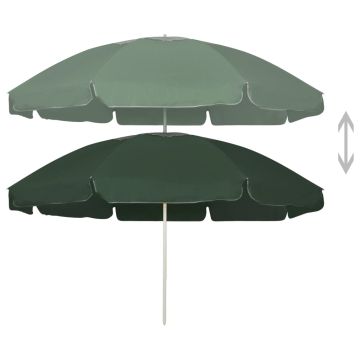 Ombrellone da Spiaggia Verde 240 cm