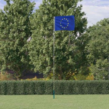 Asta e Bandiera Europa 5,5 m Alluminio