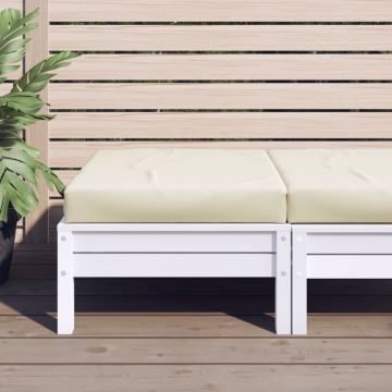 Cuscino per Pallet Crema 60x60x6 cm in Tessuto