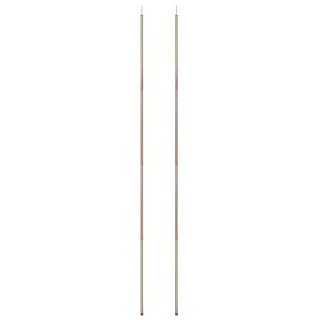 Aste per Parasole a Vela 2 pz 200 cm in Acciaio Zincato