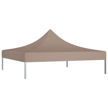 Tetto per Tendone per Feste 3x3 m Grigio Talpa 270 g/m²