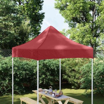 Tetto per Tendone per Feste 2x2 m Rosso Borgogna 270 g/m²