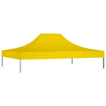 Tetto per Tendone per Feste 4,5x3 m Giallo 270 g/m²