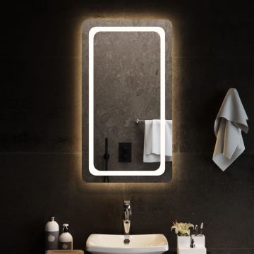 Specchio da Bagno con Luci LED 50x90 cm