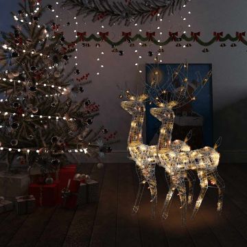 Decorazioni Natalizie in Acrilico Renne 2 pz 128 cm Multicolore