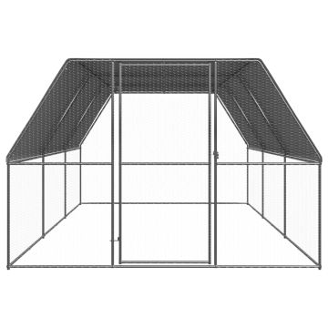 Gabbia per Polli da Esterno 3x6x2 m in Acciaio Zincato