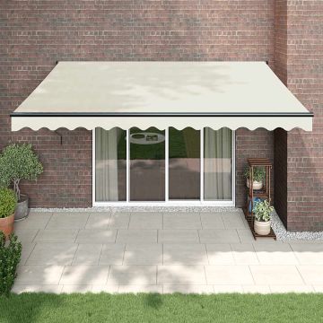Tenda retrattile Crema con Struttura Antracite 4 × 3 m